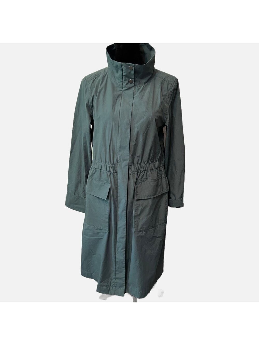 Eileen Fisher Women’s Jacket Coat Nylon SP Teal Green Full Zip Gorpcore